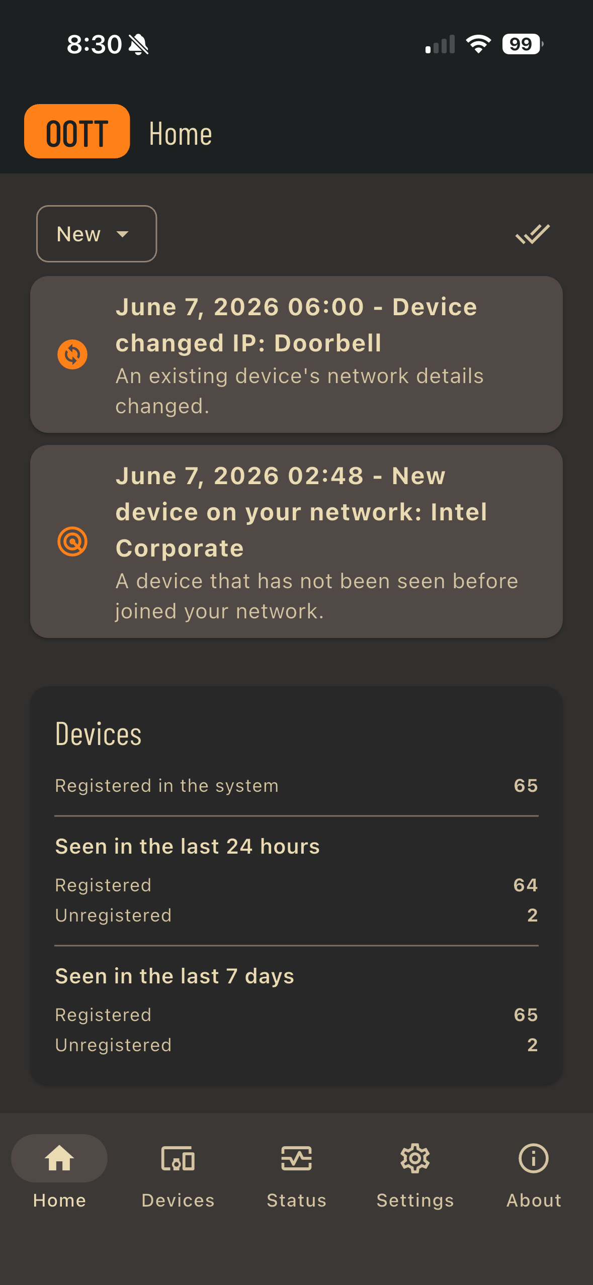 OOTT mobile app